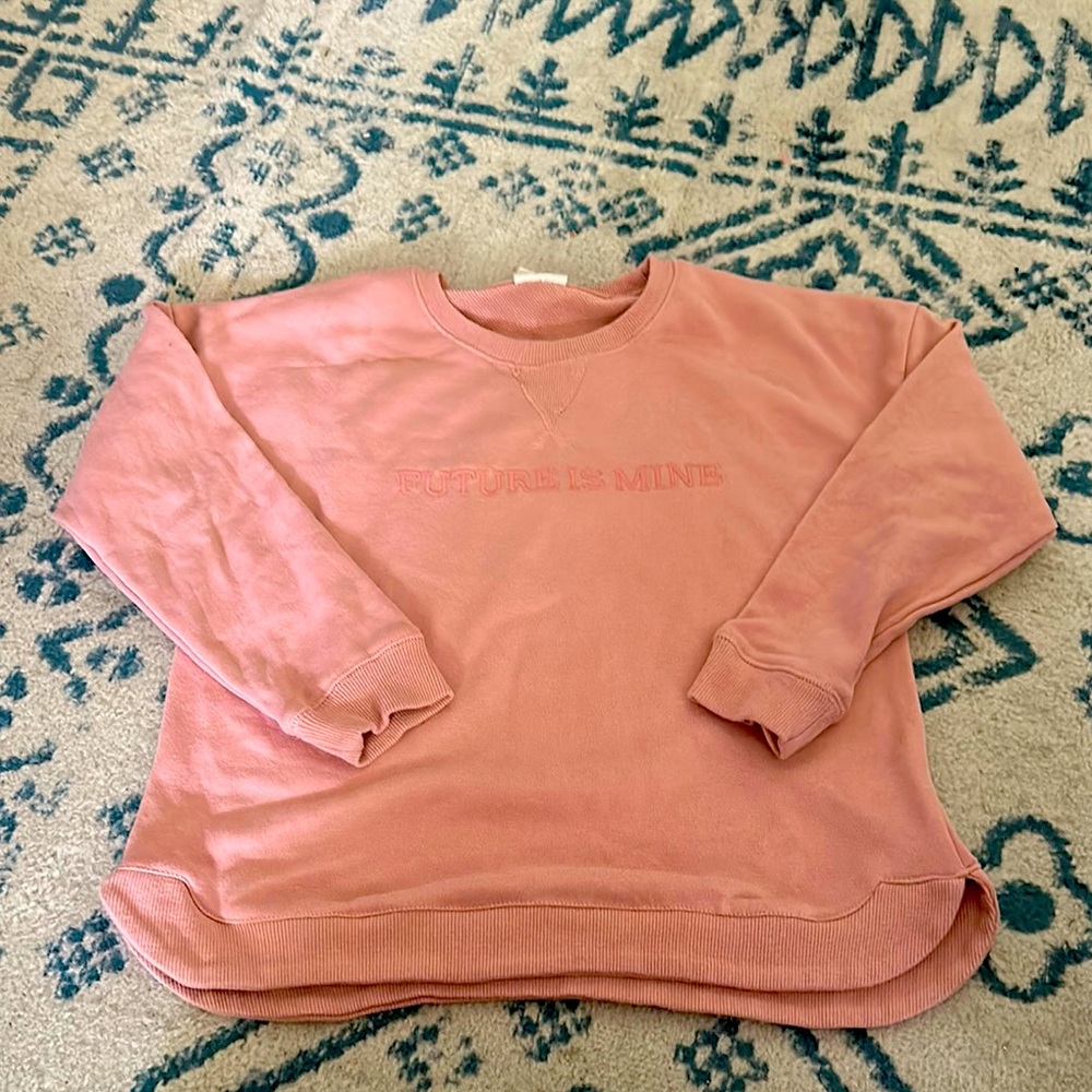 Cotton On Kids - Pink Sweater “future is mine”